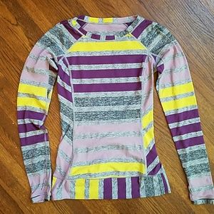 Lululemon Athletica race your pace LS stripe top 2